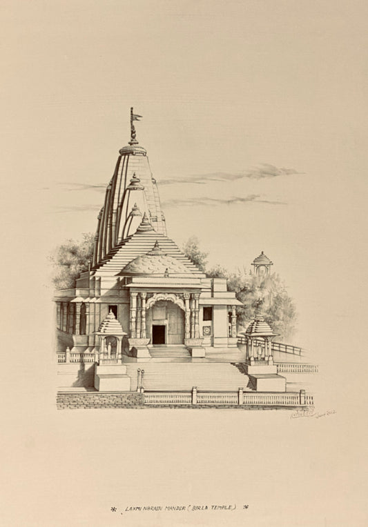 Birla Mandir, Jaipur – Original Fine Art Painting